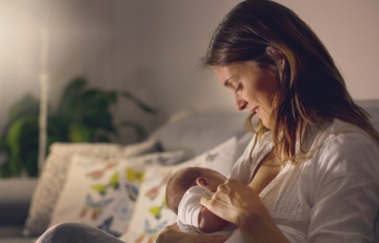breastfeeding at night
